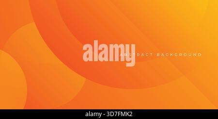 Minimal orange geometrical minimal background with space. Dynamic shapes composition. Eps10 vector Stock Vector