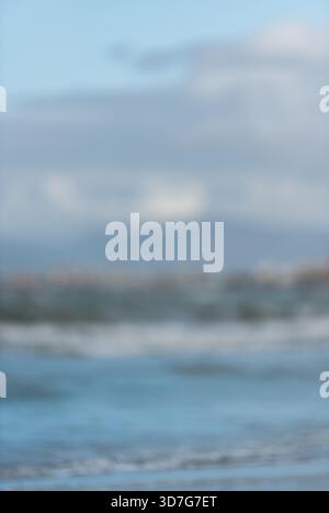 Blurred background, soft focus of the sea Stock Photo