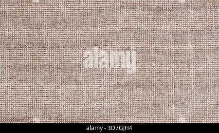 Jute fabric texture background. Close-up of brown woven canvas texture with clear thread pattern. Natural background with rustic and craft textile Stock Photo