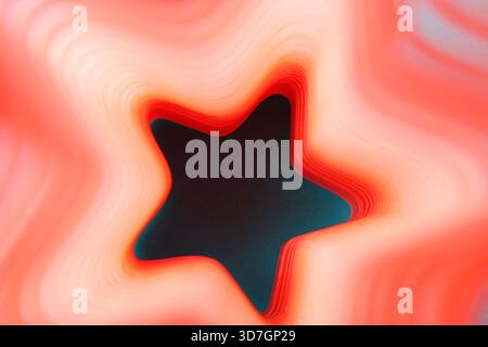 Background made with a star-shaped spring Stock Photo