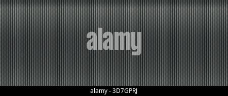 Ribbed, gradient texture of glass. Realistic, vertical lined glass effect isolated on transparent background Stock Vector