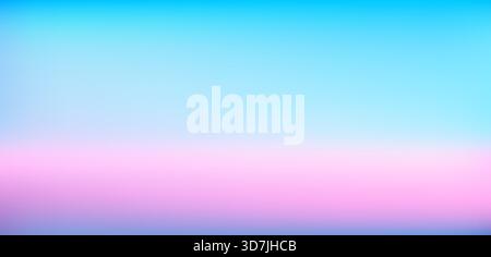 Blue sky background vector illustration. Blurred soft abstract background. Blue gradient. Stock Vector