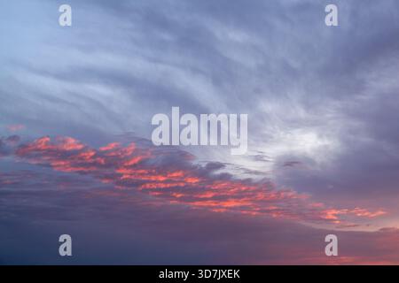 Low angle view to sky with clouds Stock Photo
