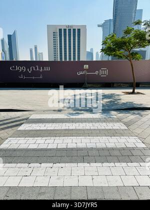 Zebra Crossing City Walk Stock Photo