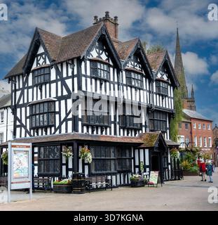 The Black & White House Museum, also known as The Old House, High Town, Hereford, Herefordshire, England, UK Stock Photo