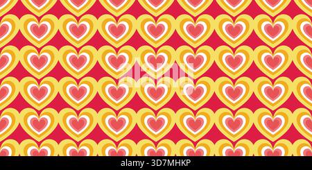 Seamless pattern with heart perfect for romantic occasions and celebrations. love background Stock Vector