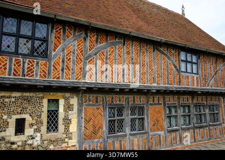 Historic timber-framed Moot Hall in Aldeburgh Stock Photo