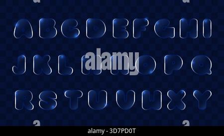 Glassmorphism Design Transparent Glass UI Trend. Element showcasing clarity shiny effect and blur Ideal for web design marketing and digital interfaces. Vector illustration. Stock Vector