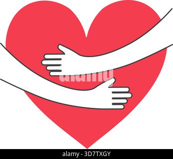 Hand drawn charity sign Stock Vector