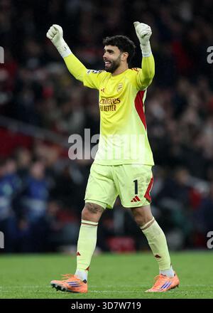 David Raya of Arsenal during Bayern Munich v Arsenal UEFA Champions ...
