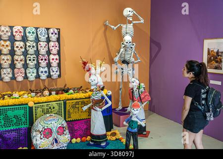 Mexico City Mexico, Coyoacan Avenida Miguel Hidalgo, National Museum of Popular Culture Museo Nacional de Culturas Populares, festival of Puebla Pobla Stock Photo