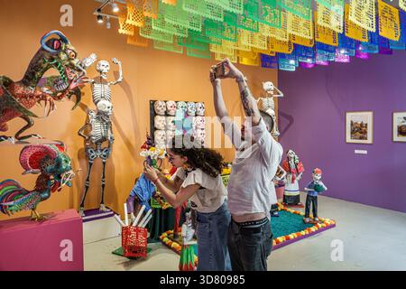 Mexico City Mexico, Coyoacan Avenida Miguel Hidalgo, National Museum of Popular Culture Museo Nacional de Culturas Populares, festival of Puebla Pobla Stock Photo