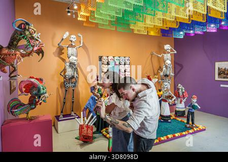 Mexico City Mexico, Coyoacan Avenida Miguel Hidalgo, National Museum of Popular Culture Museo Nacional de Culturas Populares, festival of Puebla Pobla Stock Photo