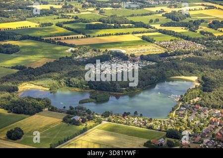 Aerial view, overview Feldmarksee, Vennstrasse, Sassenberg Fewo, Camping  Mnsterland Eichendorf, Sassenberg, Mnsterland, North Rhine-Westphalia,  Germany, Europe Stock Photo - Alamy