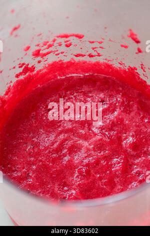 Healthy beetroot juice served in a glass Stock Photo