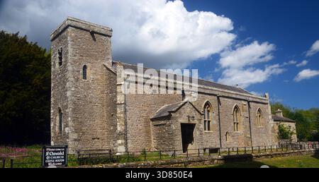 St Oswald's Church of England Parish Church in the Village of Castle Bolton in Wensleydale, North Yorkshire, England, UK. Stock Photo