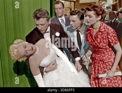 MY BLUE HEAVEN 1950 20th Century Fox film with Betty Grable and Dan dailey  at left and David Wayne and Jane Wyatt at right Stock Photo - Alamy