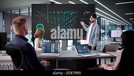 Innovative Engineers Collaborate On Cutting-edge Analytics At The Research Center. Stock Photo