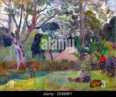 The Big Tree by Paul Gauguin 1891 Stock Vector