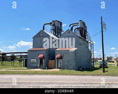 Old steel sheet factory building, Texas, U.S.A. High quality photo Stock Photo