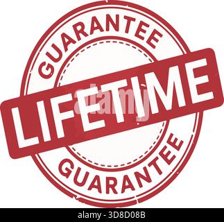 Run Time Guarantee Sticker lifetime warranty circle stamp seal emblem label sign for guarantee ...