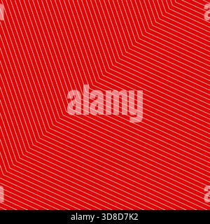 abstract white diagonal lines pattern geometric on red background vector design for banner poster presentation Stock Vector