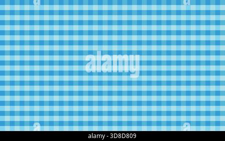 Seamless abstract pattern of repeating light and dark blue square cubes forming a checkered grid background vector wallpaper illustration Stock Vector