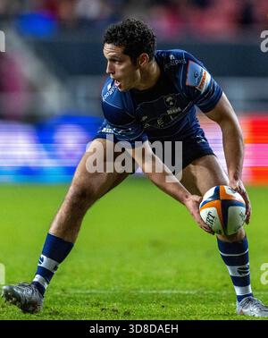 Sam Keep Rugby Bristol Bear’s Sam Wolstenholme Gallagher Prem Rugby match at Ashton ...