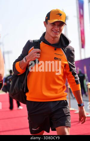 Doha, Qatar. 30th Nov, 2025. Lando Norris (GBR) McLaren. 30.11.2025. Formula 1 World Championship, Rd 23, Qatar Grand Prix, Doha, Qatar, Race Day. Photo credit should read: XPB/Alamy Live News. Stock Photo