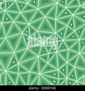 Tileable abstract background. Medium triangle size. Multiple repeated inner triangles. Single color tone style. Repeatable pattern. Stock Vector