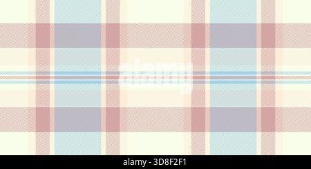 Pastel plaid pattern design. Soft, versatile texture with interwoven lines, perfect for backgrounds, textiles, or adding subtle visual interest to pro Stock Vector