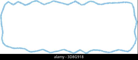 Chalk Wavy Outline Quote Box Frame Stock Vector