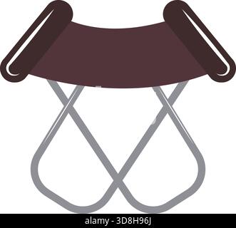 Icon for folding stool, stool Stock Vector