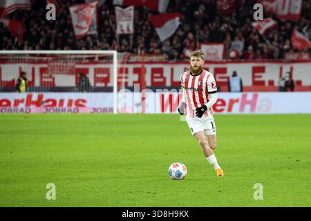 Niklas Beste (Freiburg) beim Spiel der 1. FBL: 26-27: 5. Sptg. Freiburg ...