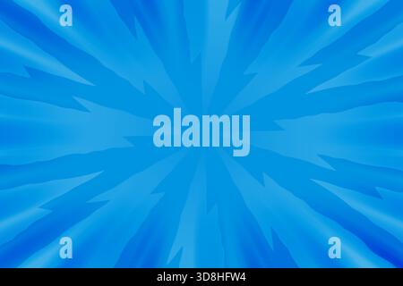 Blue radial background, comic book style, abstract design with speed or motion effect. Stock Vector