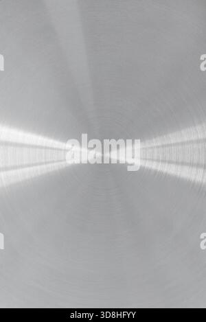 circular brushed metal plate unifiorm design background Stock Photo