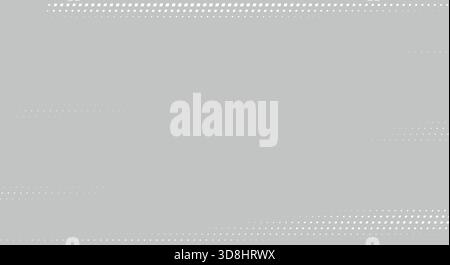 Abstract light gray design featuring square halftone stripes fading horizontally across the layout Stock Vector
