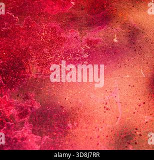 Rusty colorful metal background or vintage abstract texture. Stock Photo