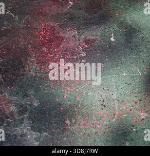 Rusty colorful metal background or vintage abstract texture. Stock Photo