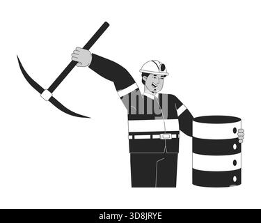 Data mining line illustration concept Stock Vector