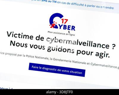 Government website to combat internet fraud. 17Cyber ​​and cyber malice. Cybercrime. Stock Photo