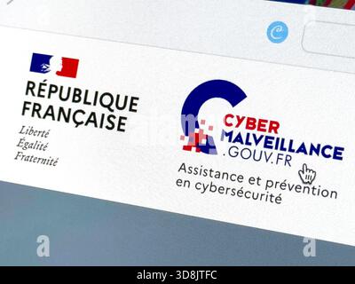 Government website to combat internet fraud. 17Cyber ​​and cyber malice. Cybercrime. Stock Photo