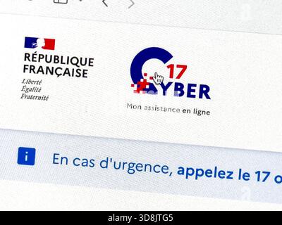 Government website to combat internet fraud. 17Cyber ​​and cyber malice. Cybercrime. Stock Photo