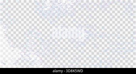 Abstract cyberpunk glitch background with scattered noise, VHS effect, and dual color RGB distortion on a transparent PNG layer. Editable vector illus Stock Vector