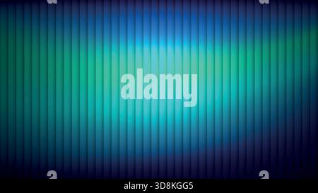 Abstract striped background in green and blue tones with vertical lighting gradient Stock Vector