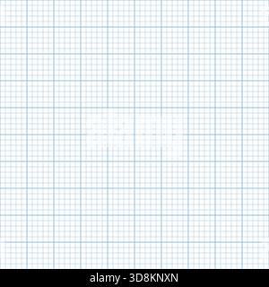 Blueprint graph background, squared blue paper texture, technical drawing grid for design and project layouts vector eps 10 Stock Vector