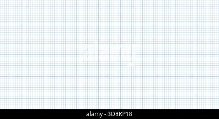 Square blueprint grid paper, light blue graph sheet background, engineering draft texture for drawing and markup vector illustration. Eps10 Stock Vector