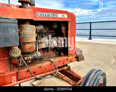 Old Nuffield Tractor, Filey North Yorkshire Stock Photo