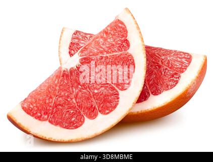 Grapefruit fruit. Grapefruit isolated on white background. Grapefruit clipping path. Stock Photo