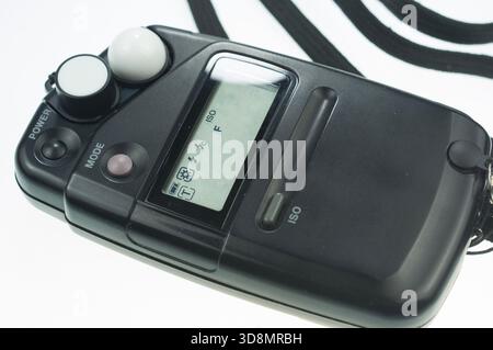 Flashimeter to measure incident and reflected light. Stock Photo